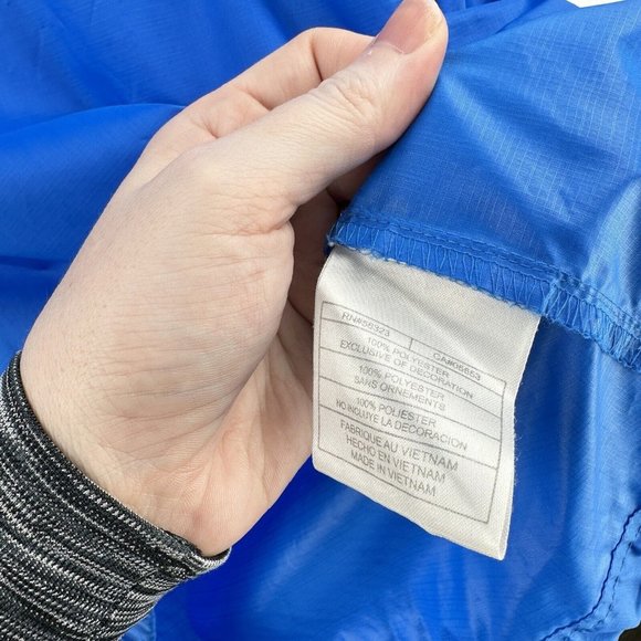 Nike Windbreaker Quarter Zip Pull Over Light Jacket Mens Size M Blue‎ Gray - Picture 8 of 14